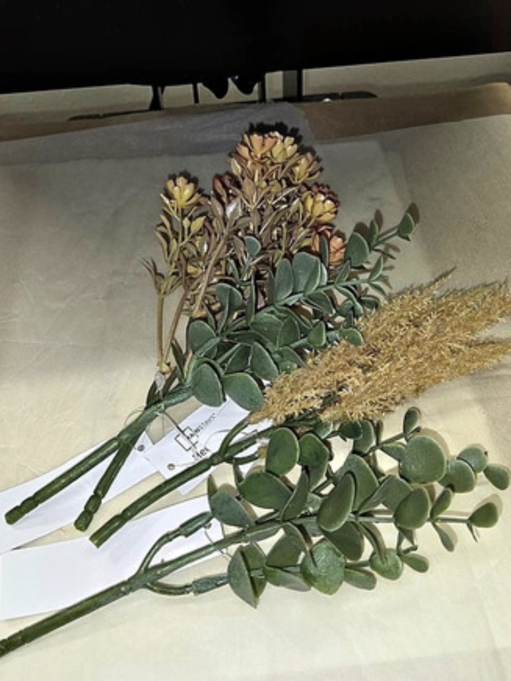 Mainstays Faux Floral Arrangement in Green & Gold